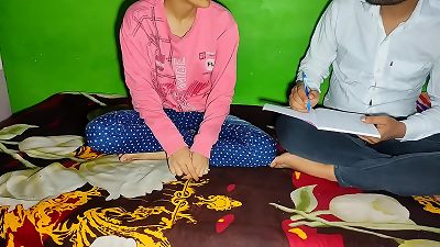 The tuition schoolteacher punished Ritika for having sex. pulverized student Ritika fiercely.