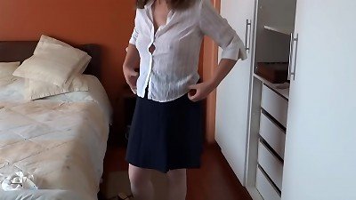 Stepson's buddy ejaculates in my cooter after displaying me off and masturbating, he wanted anal sex