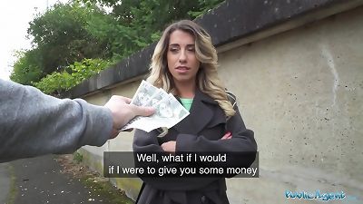 Public Agent hot looking French teacher shows just what the French chicks can do