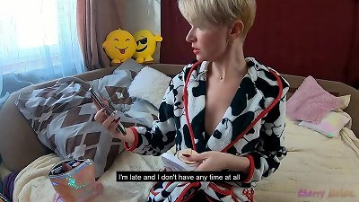 milf drilled in all holes before leaving. dp