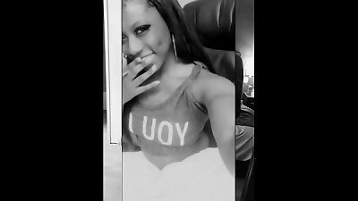 19 yr elder dark-hued pimps herself out and takes a facial