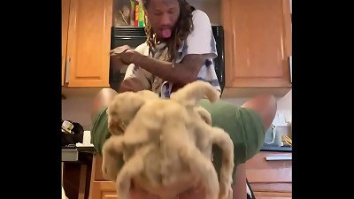 Is that Yungin ace or goku??    This perv nailed twin goku looking rump