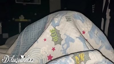 We almost got caught, my step-sister deep throated me under the sheet * Venusonfire * * Fortal Filmes *