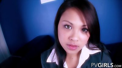 Mimi : killer taut backside & cream colored cum jaws