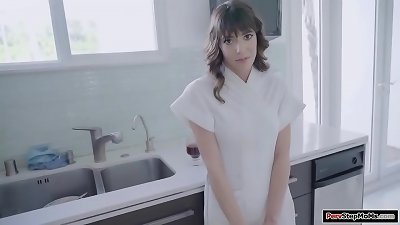 Stepmom enjoys sucking her stepsons rod