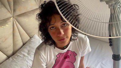 My tiny stepsister offers me tough lovemaking in interchange for fixing a nasty thing she did.