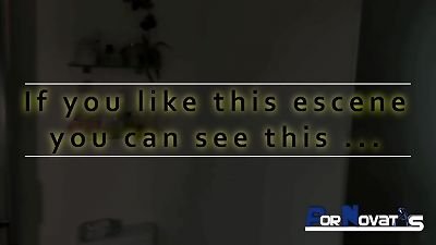 PORNOVATAS - young and buxomy natural cleaning lady catches me masturbating while I see her