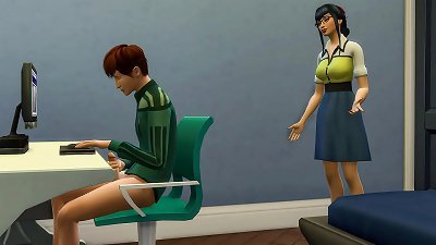 korean Stepmom catches her virgin stepson masturbating in front of the computer and helps him have lovemaking for the very first time in his life | steamy chinese milf