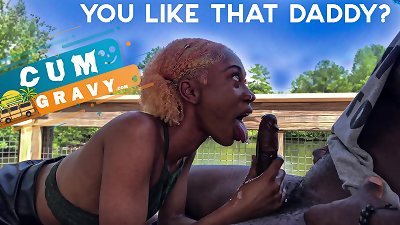 Jamaican teen blowing dick In Florida for Cumgravy