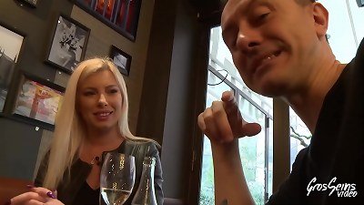 Donna Bell takes advantage of a visit to France to get her ass pounded