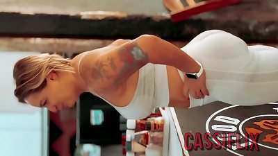 After the gym teaching sans underpants I went to take a bathroom with a huge beef whistle personal trainer who gave me a pile of jism - accomplish on Cassiflix