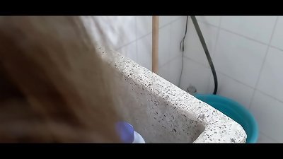 MY STEPSISTER'S horny IS WASHING AND I bang HER truly rock-hard