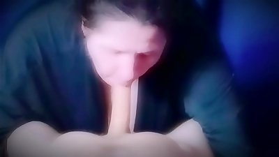 sucking my man and swallowing his massive milky fountain of cum
