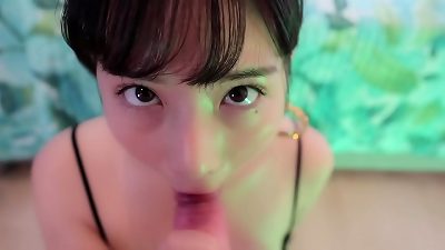 OBOKOZU - Smoking steamy Blowjob! stellar And Dreamy Vaping and blowing Cock!