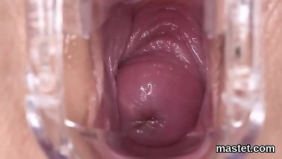 frisky czech girl gapes her delicious slit to the strange