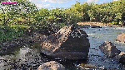 RUNNING AWAY FROM HOME TO CHEAT ON MY spouse WITH 3 hooded dudes ON THE RIVERSIDE