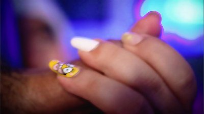 handsome fellatio from a gorgeous Colombian platinum-blonde highly close to the camera