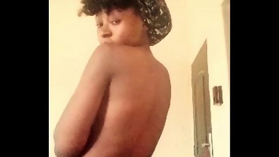 young handsome babe has some fun outside her momma&rsquo;s apartment