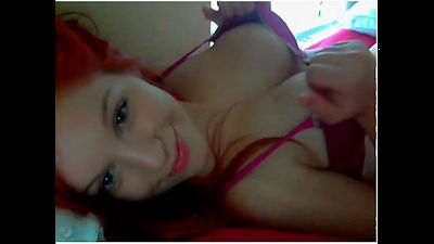 ginger-haired cam cutie teases