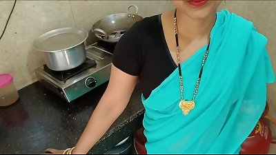 newly married housewife was talking with hubby and getting bang with brother in kitchen in doggy style muddy hindi audio