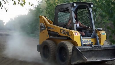 gorgeous Indian damsel Driving Bobcat - Maya