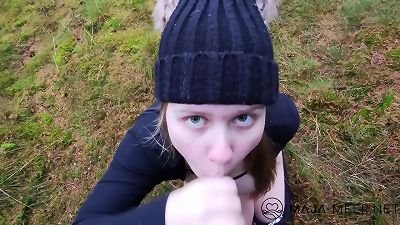 Outdoor sex with cute plump girl Maja!