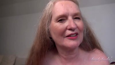 AuntJudys - Your buxomy 61yo GILF Stepmom Maggie jacks you Off & deep-throats your prick
