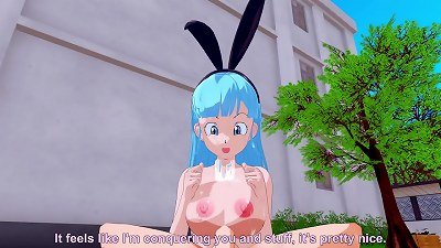 Bulma thick boobs man pov cartoon 3-dimensional