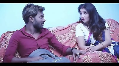 Indian Stepmom share bed with stepson who porked her stiffer Hindi Audio