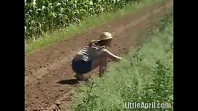 hot light-haired teen mega-bitch drains - lil' April