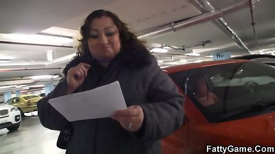 chesty fatty tempts him for penetrate