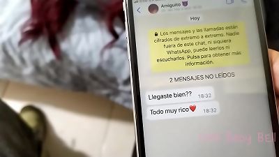 My wife arrived late and I checked her panties