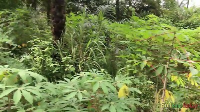 Somewhere in Africa having bang-out in bush