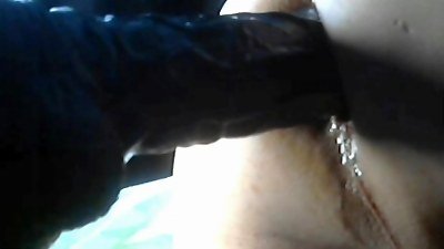 drilling that handsome teenager booty with a giant faux-cock