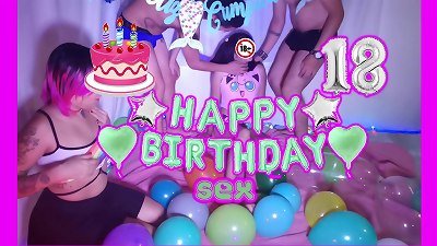 Sexual initiation of my teenage stepsister, I got her two penises to fuck her on the day she turned 18, she got out of control and the hook-up Hyperversos / Daniela manga was set up