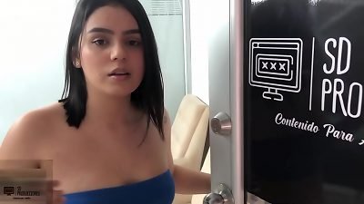 The uber-sexy Latina MELANIE owes me the rent and pays me with her body utter STORY