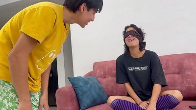 I do a flavor compete with my lil' stepsister and she really likes the taste of my enormous cock.