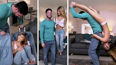 diminutive asian teenager Clara Trinity threw Around Like A puppet & ravaged By Tyler Steel