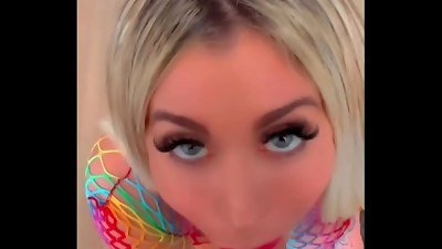 hot ash-blonde enjoys to blow a hefty cock. blowjob COMPILATION