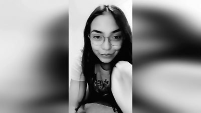 girl caressing IN FRONT OF THE SECURITY CAMERA