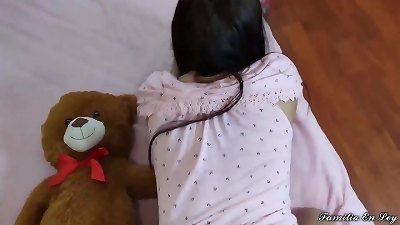 My new virginal Stepdaughter in pinkish - teen Falls Into the hands of Her wild stepdad