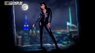 DIRTY COSPLAY - Asian MILF Has Lesbian Sex Like A Real Bad Kitty (Vicki Chase & Kenna James)