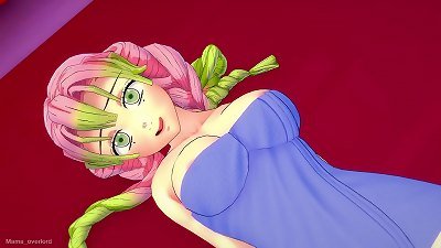 The fabulous and mischievous Mitsuri wants to have fun today, frolicking with lots of enthusiasm, using only a towel (Hentai)