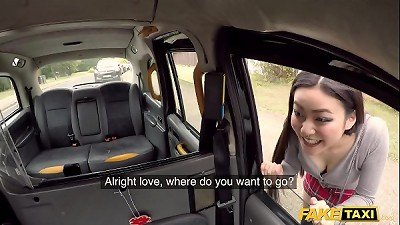 fake cab Rae Lil ebony extraordinary asian harsh taxi sex
