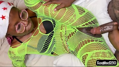 fucked her small vagina to celebrate Christmas Day