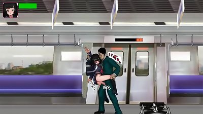 nice damsel has hook-up with men in Under coat g act manga porn game
