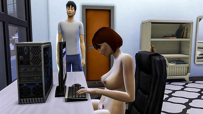 StepSON Catches His asian mother masturbating In Front Of The Computer And Then Helps Her To Have hump After long Time without  - Family bang-out Taboo - Adult flick - prohibited bang-out | chinese mom And Stepson Story