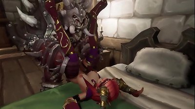 She got smashed by an Orc Warlord | Warcraft Parody