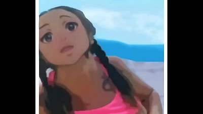 anime porn mom Aubrey black tears up youthful pool dude
