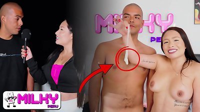 It's the biggest ass I've ever seen and tasted! Thaina Fields nails a mischievous admirer after interviewing him.